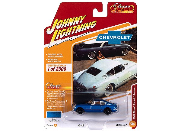 Chevrolet Corvair Concept Car 1954 R2A 2023 1:64 Johnny Lightning