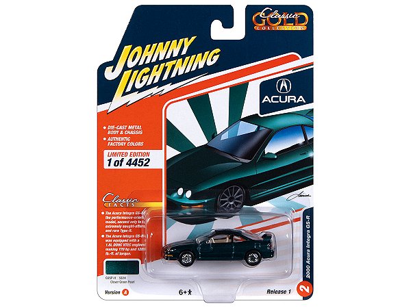 Acura Integra Type R 2000 R1A 2023 1:64 Johnny Lightning
