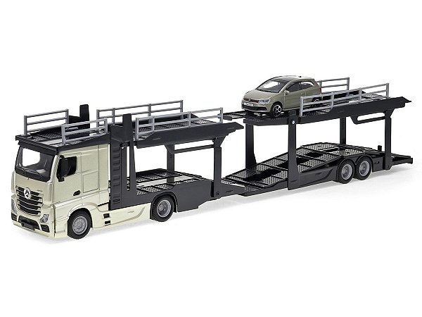 Mercedes Benz Actros + Volkswagen Polo 1:43 Bburago
