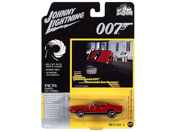 Ford Mustang 1971 James Bond 007 1:64 Johnny Lightning Pop Culture
