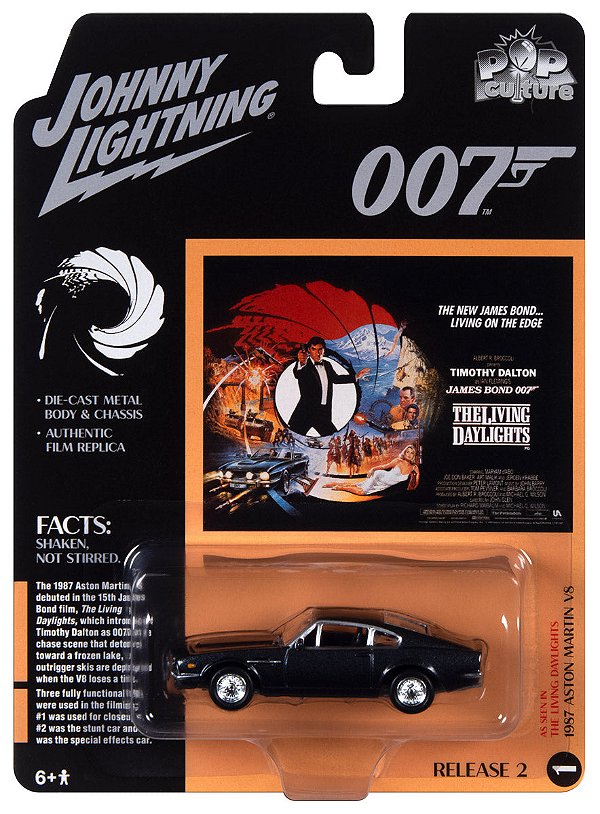 Aston Martin Vantage 1987 James Bond 1:64 Johnny Lightning Pop Culture