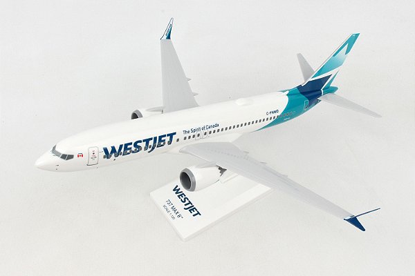 Avião Westjet 737max8 New Livery 1:130 Skymarks