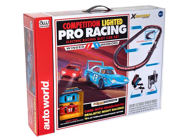 Conjunto Autorama Elétrico Slot Car PRO RACING Autoworld