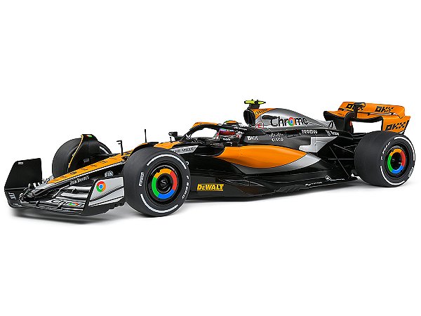 Fórmula 1 McLaren MCL60 Gp Britânico 2023 Lando Norris 1:18 Solido