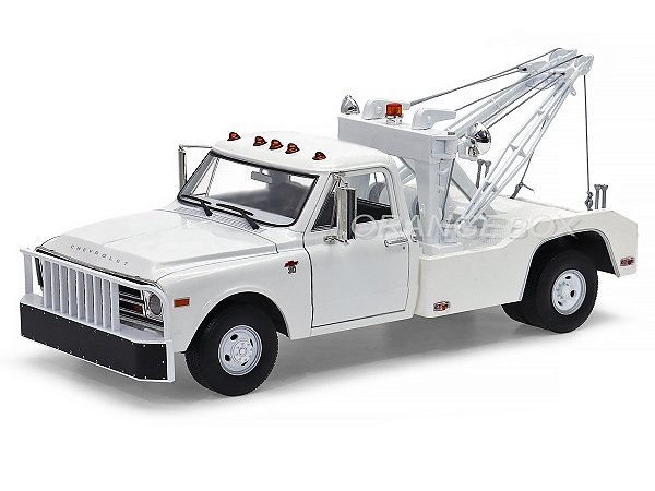 Chevrolet C-30 Dually Wrecker 1968 1:18 Greenlight Branco