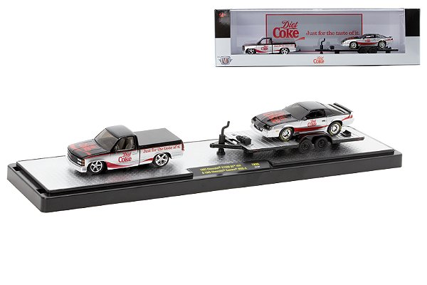 Chevrolet C1500 SS 454 1992 + Camaro IROC-Z 1985 TW26 1:64 M2 Machines