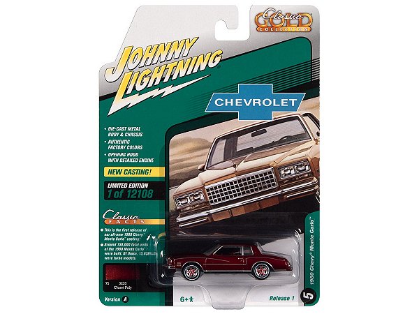 Chevrolet Monte Carlo 1980 R1A 2022 1:64 Johnny Lightning