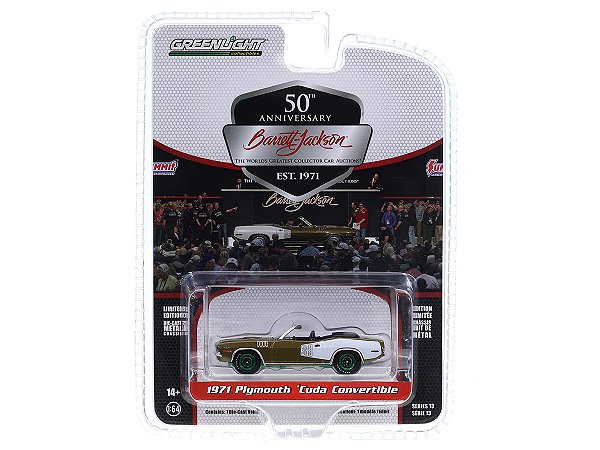Plymouth  Cuda Convertible 1971 1:64 Greenlight CHASE