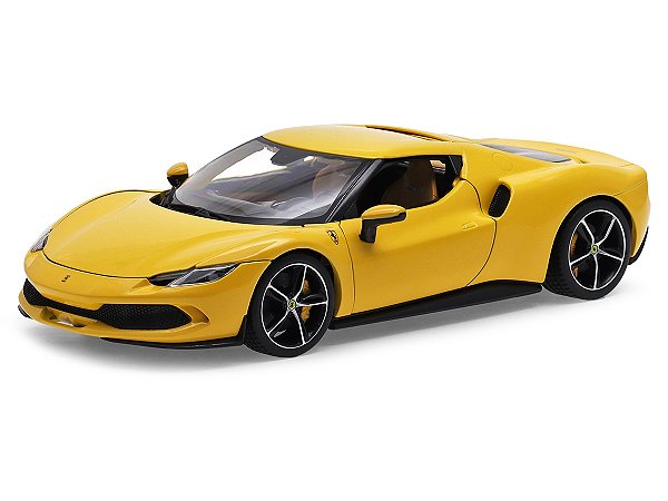 Ferrari 296 GTB 1:18 Bburago Amarelo