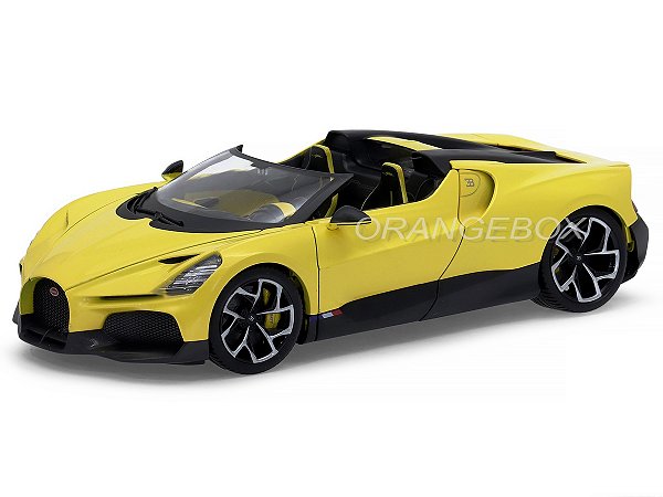 Bugatti Mistral 1:18 Bburago Amarelo