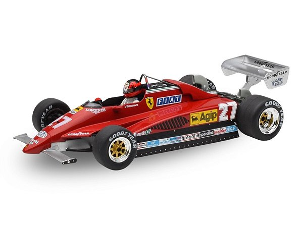 Fórmula 1 Ferrari 126C2 Gilles Villeneuve Gp Bélgica 1982 1:18 MCG