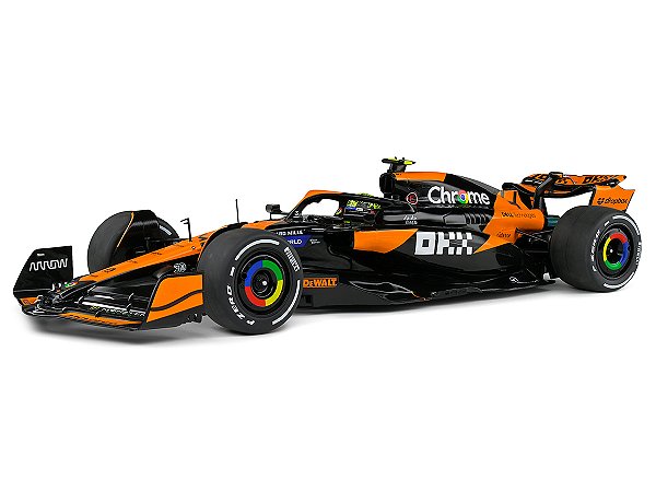 Fórmula 1 McLaren MCL38 Lando Norris GP Miami 2024 1:18 Solido