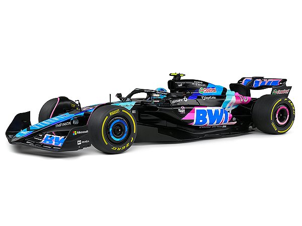 Fórmula 1 Alpine A524 Pierre Gasly GP Mônaco 2024 1:18 Solido