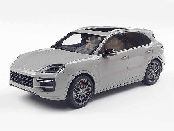 Porsche Cayenne Turbo S 2024 1:18 Solido Cinza