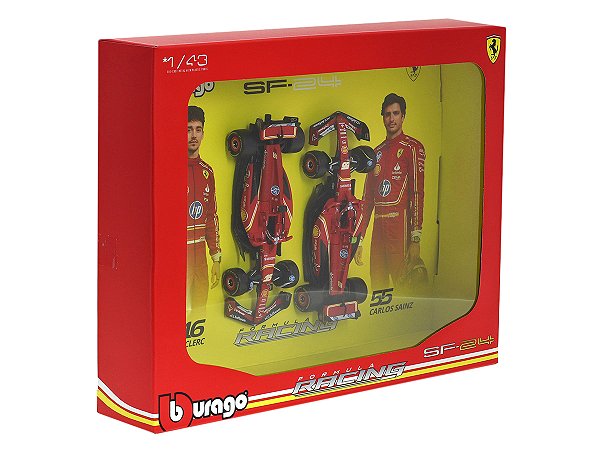 Pack Collection Fórmula 1 Ferrari SF24 2024 1:43 Bburago