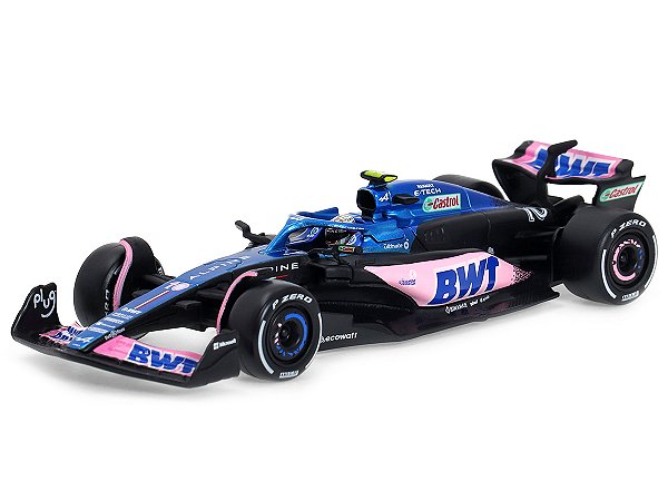 Fórmula 1 Alpine A523 Pierre Gasly 2023 1:43 Bburago c/ Display e Piloto
