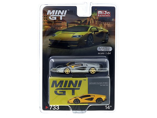 Lamborghini Countach LPI 800-4 1:64 Mini GT Amarelo CHASE