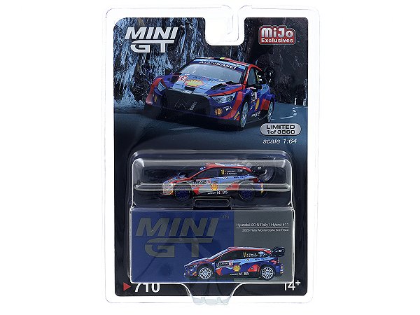 Hyundai i20 N Rally Hybrid 2023 Rally Monte Carlo 1:64 Mini GT CHASE