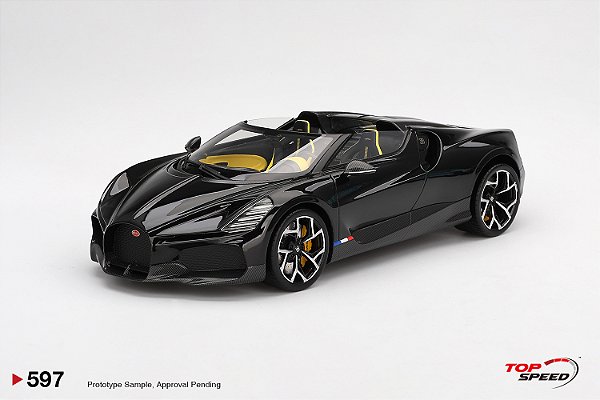 Bugatti W16 Mistral 1:18 TopSpeed Preto