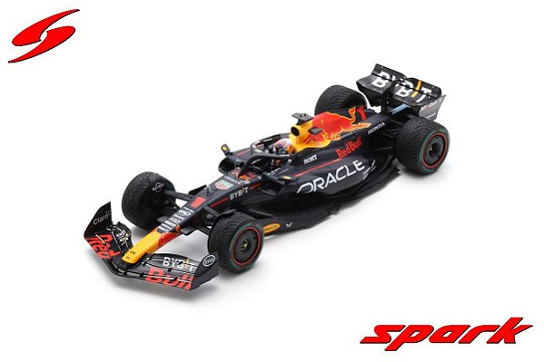 Fórmula 1 Oracle Red Bull Racing RB19 Winner GP Mônaco 2023 Max Verstappen 1:18 Spark
