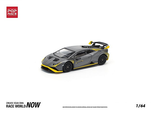 Lamborghini Huracan STO 1:64 POP RACE Cinza
