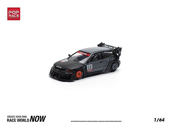 Honda Civic EG6 Pandem Body Kit Kanjozoku 1:64 POP RACE