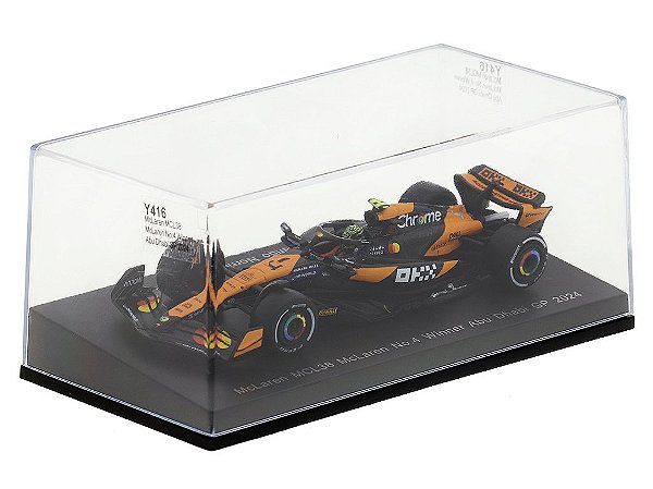 Fórmula 1 McLaren MCL38 Winner Abu Dhabi GP Lando Norris 2024 1:64 Spark