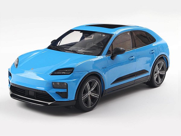 Porsche Macan T Miami Blue 2024 1:18 Solido