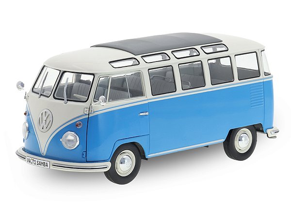 Volkswagen Kombi T1 21 Janelas 1962 1:18 Solido Azul