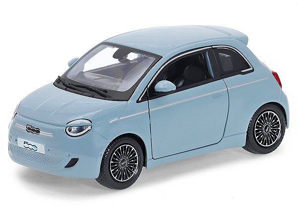 Fiat 500e 2023 1:24 Bburago Cinza