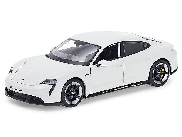 Porsche Taycan Turbo S 1:24 Bburago Branco