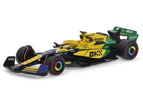 Ayrton Senna Tribute Fórmula 1 McLaren MCL38 GP Mônaco 2024 Norris 1:43 Bburago