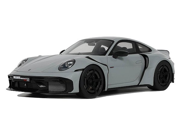 Porsche 911 Turbo S Brabus 900 Rocket-R Nardo Grey 2023 1:18 GT Spirit
