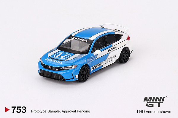 Honda Civic Type R #3 2023 Pace Car Blue 1:64 Mini GT