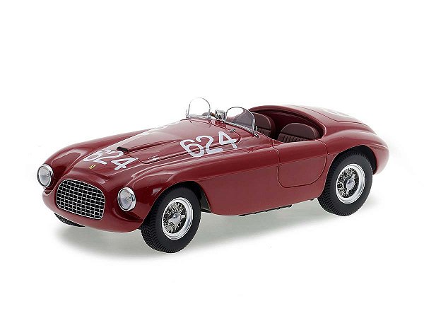 Ferrari 166 MM Winner Mille Miglia 1949 1:18 KK-Scale Vermelho