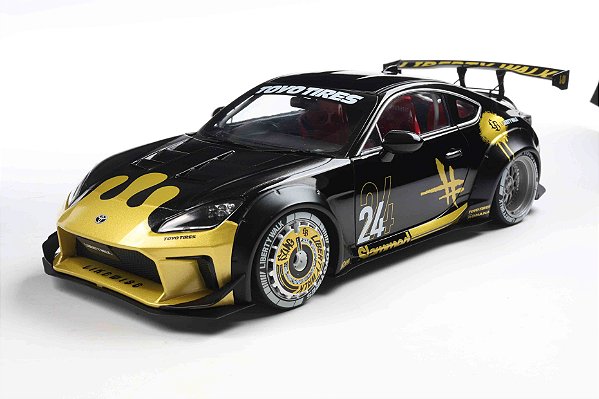 Toyota GR86 LBWK Liberty Walk Body Kit Black & Gold 2024 1:18 Solido