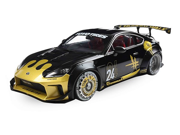 Toyota GR86 LBWK Liberty Walk Body Kit Black & Gold 2024 1:18 Solido
