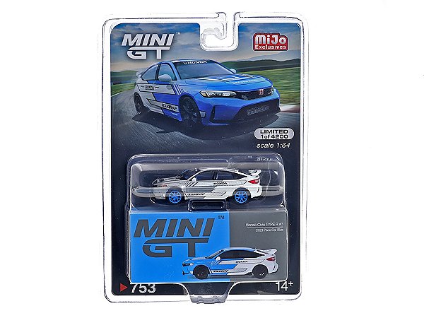 Honda Civic Type R #3 2023 Pace Car Blue 1:64 Mini GT CHASE