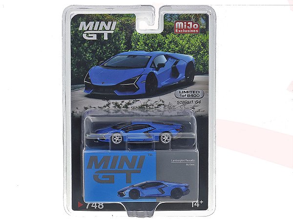 Lamborghini Revuelto Blu Eleos 1:64 Mini GT CHASE