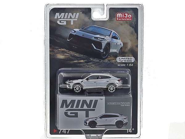 Lamborghini Urus Performante Grigio Nimbus 1:64 Mini GT CHASE