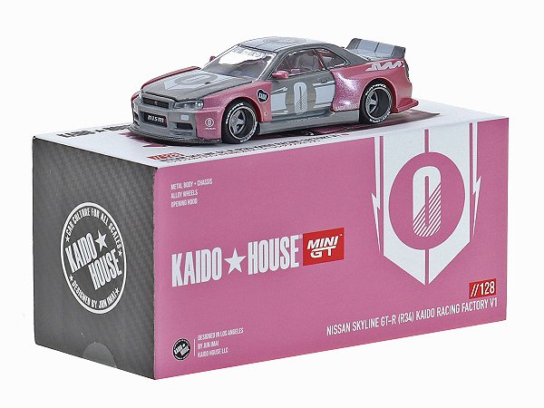 Nissan Skyline GT-R R34 Kaido Racing V1 Kaido House 1:64 Mini GT CHASE