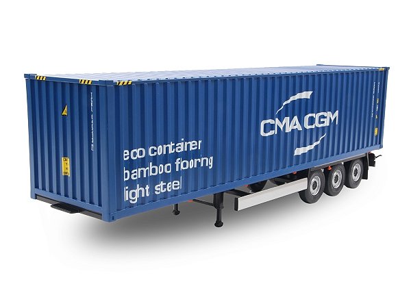 Carreta Container Trailer CMA CGM 1:24 Solido