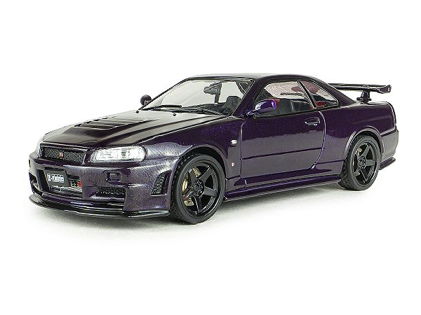 *** PRÉ-VENDA *** Nissan Skyline GT-R (R34) Z-Tune Midnight Purple 1999 1:43 Solido