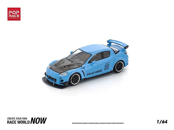 Mazda RX-8 RE-Amemiya 1:64 POP RACE Azul
