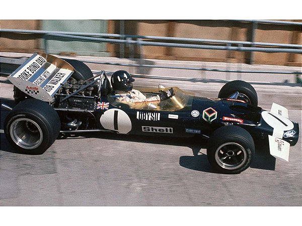 Fórmula 1 Lotus 49C Graham Hill GP Mônaco 1970 1:18 Quartzo