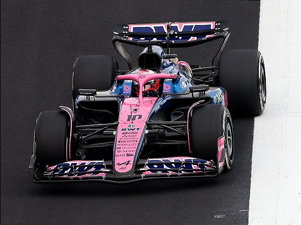 Fórmula 1 BWT Alpine Formula One Team A525 Pierre Gasly GP Japão 2025 1:64 Spark