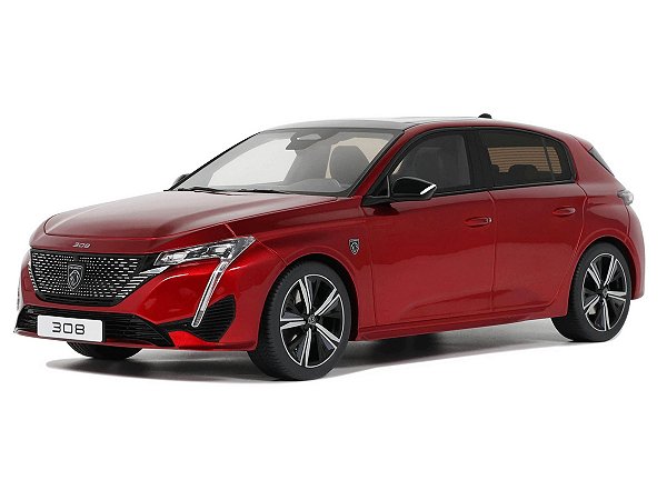 Peugeot 308 GT 2022 1:18 OttOmobile Vermelho