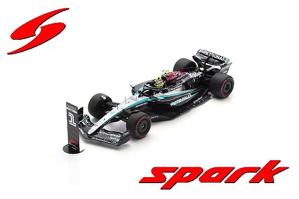 Fórmula 1 Mercedes Benz AMG PETRONAS W15 L.Hamilton Winner British GP 2024 1:18 Spark