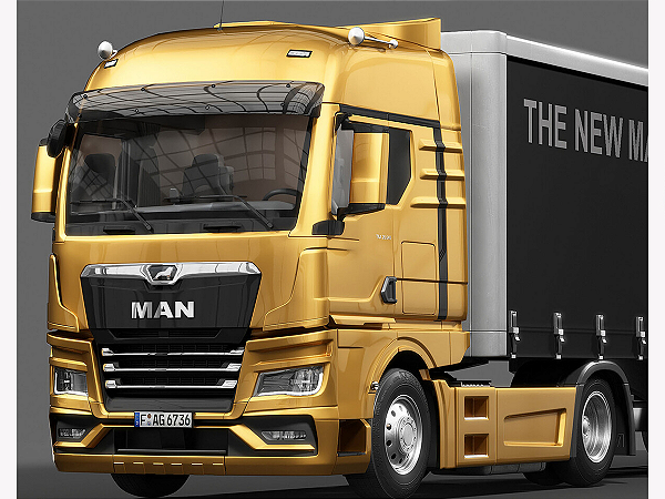 Caminhão Man TGX 2023 1:24 Solido Dourado