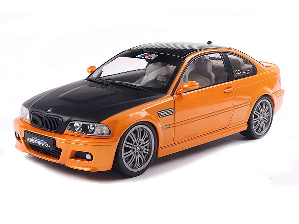 BMW E46 M3 Coupe Solido Works 2000 1:18 Solido Laranja